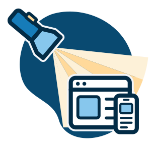 Shining a light on a website and phone to find evidence that holds up under scrutiny.